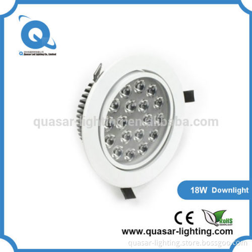 Recessed Ce&Rohs 18W Led Downlights Uk / 2700K Led Downlighting China